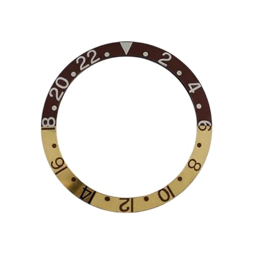 Dimensioni GMT di precisione: progettato con maestria, con un diametro esterno di 37,6 mm e un diametro interno di 30,5 mm. Il design inclinato garantisce una perfetta aderenza a filo con vari orologi con doppio fuso orario, rendendolo un componente di modifica essenziale.