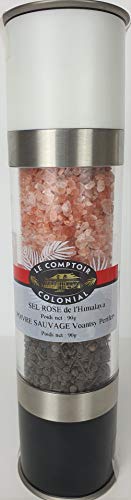 Le Comptoir Colonial Moulin Duo Sel Rose Himalaya et Poivre voantsy perifery Rechargeable ET REGLABLE Cover