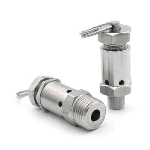 Válvula de seguridad en acero inoxidable SS304 de 1/2 pulgada para control de aire 3