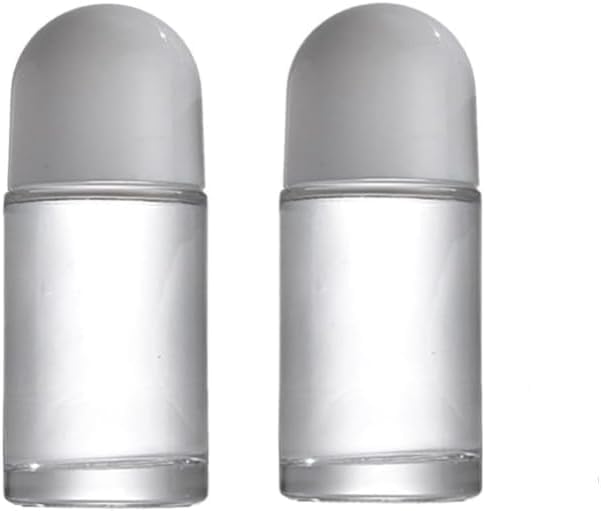 Galepromot Frascos de Vidro com Esfera Aplicadora, 50 mL, Pacote com 2