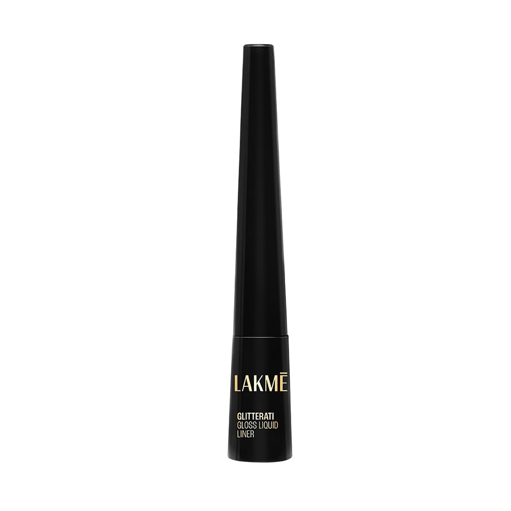 Lakme Absolute Gloss Artist Liquid Eye Liner, Black, Smudge Proof, Long Lasting, 2.5 ml