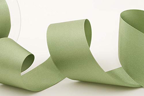 Berisfords 3501 Double Satin Ribbon, Khaki, 35 mm - Image 3