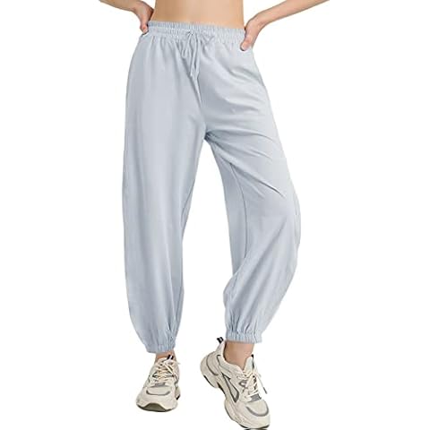 Hanyomo Women's Running Sweatpants Workout Trousers Lightweight Joggers Fitness Yoga Pants Quick Dry Athletic with Pockets Grey XL Cover