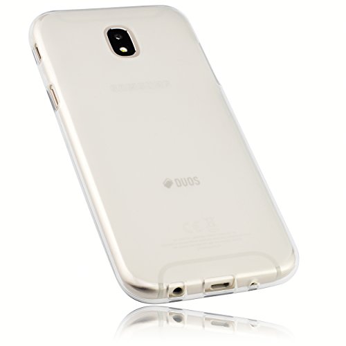 mumbi Funda Compatible con Samsung Galaxy J5 2017 Caja del teléfono móvil, Blanco Transparente