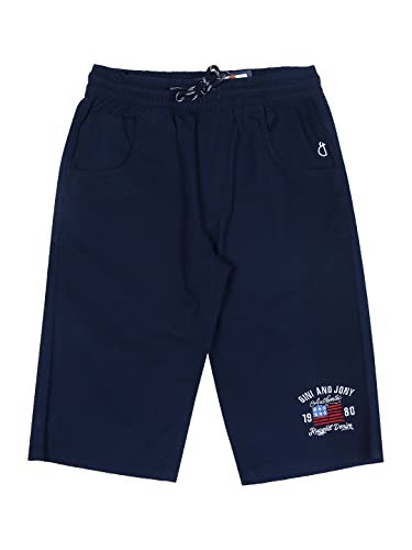 Image of Gini & Jony Boys Yellow Solid Cotton Elasticated Bermuda