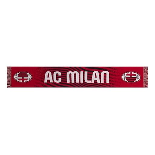 AC Milan - Bufanda Oficial Jacquard, Acrílico, Talla Única, Gráficos | Ya disponible en tu tienda friki favorita! En mundofriki.es!