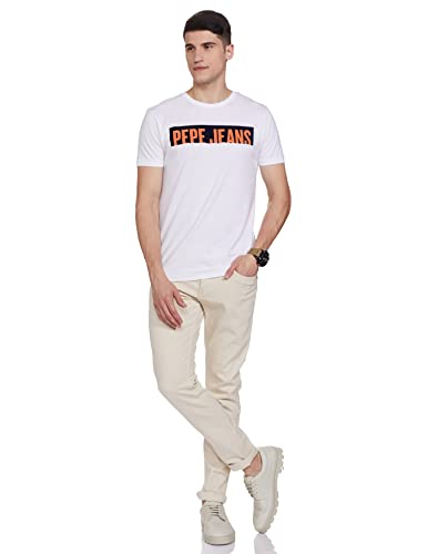 Image of Pepe Jeans Men's Slim Fit Graphic Printed T-shirts
