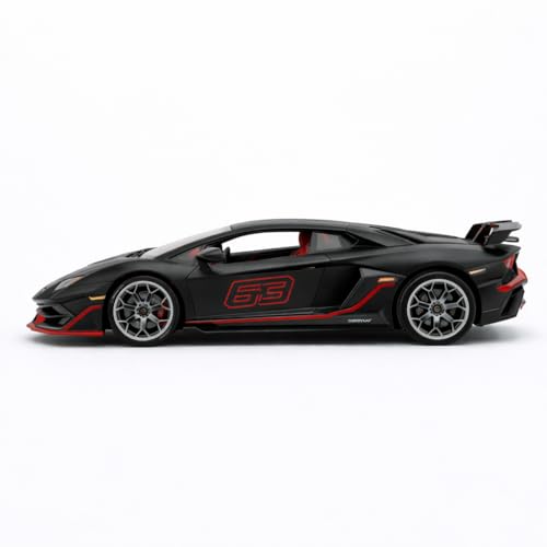 Image of Wizplex MSZ Official Licensed Lamborghini Aventador SVJ Diecast Model Car 1:32 Scale | Light & Sound | Pull Back Action | Metal Supercar Toy | Collectible Display & Gift