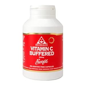 Bio-Health Buffered Vitamin C Tablets, Pure Vitamin C Supplements, Bonded with Calcium for Boosting Immune System, Stomach Friendly, Suitable for Vegetarians and Vegans, Additive Free, 200 Capsules