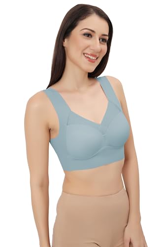 Image of Fabluk ICY Silk Seamless Pushup Sporta Bra, Padded, Full Coverage, Yoga Bralette Tank Top for Workout & Gym