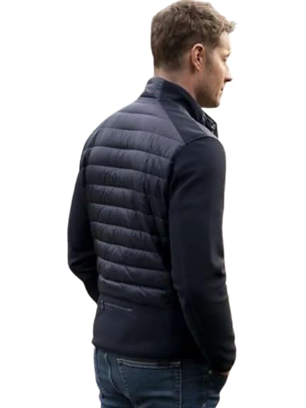 Men's Tracker Black Puffer Jacket | Stand-Up Collar Jacket for Men's2
