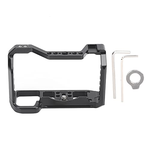 Image of Aluminum Alloy Camera Video Protective Cage Rig Photography Accessory Holder Support Frame with Cold Shoe Mount Threaded Hole Equipment Attachment for Sony A7C System