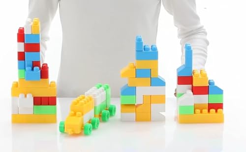 Humming Bird Kid's 80 Pcs Big Mega Sized Blocks Toys Building and Construction Block Set for Children Boys and Girls (Multicolor)