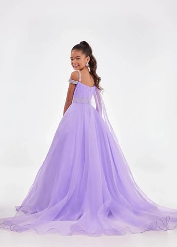 Girls Sequin Dress Formal Pageant Ruffle Prom Floor Length Birthday Party Kids Organza Prom Ball Gowns3
