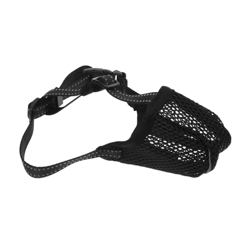 Happyyami Soft Muzzles for Dogs Breathable Mesh Large Dog Muzzle -scavenging Features