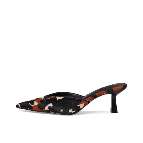 Cow Print Kitten Heel Mules for Women Pointed Closed Toe Mule Heels Slip-On Kitten Mules Comfortable Dressy Pump Shoes Wedding Elegant Casual2