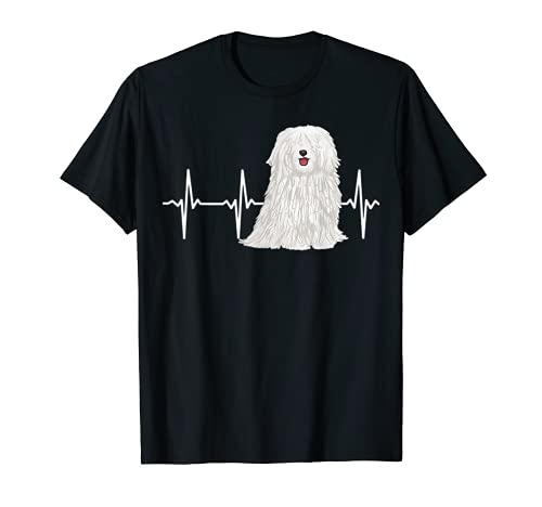 Pulik Heartbeat Dog Lover T-Shirt, Black