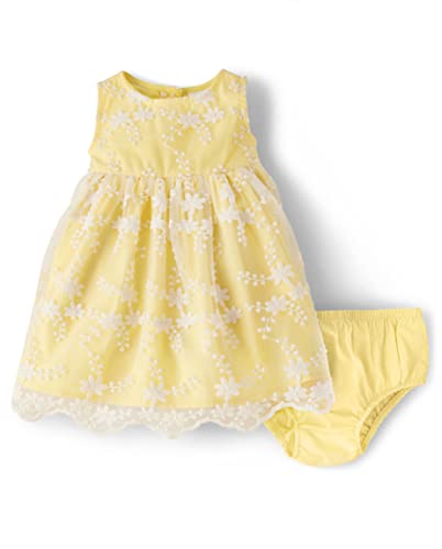 Image of Gymboree Baby Girls' Sleeveless Dressy Special Occasion Dresses with Diaper Cover