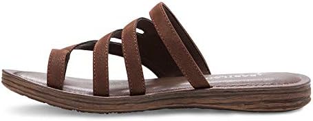 Eastland Women's Thong Slide Flat Sandal, Brown, 8 | Image 2