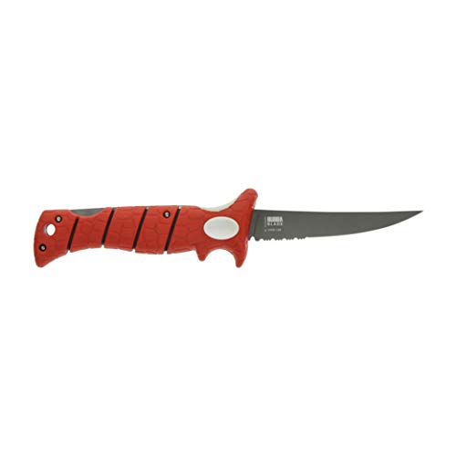 Bubba 5 Inch Lucky Lew Folding Compact Fillet Knife with Non-Slip Grip Handle