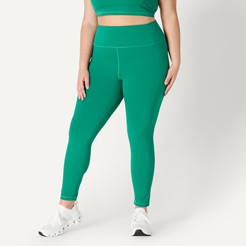 Amazon Essentials Women's Women's FormFlex High Rise Full Length Leggings, Emerald Green, X-Small - image 7
