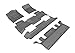 3D MAXpider Complete Set (1st, 2nd & 3rd Row) Custom Fit All-Weather Gray Floor Mats for 2015-2020 GMC Yukon with Bucket 2nd Row - Kagu Series