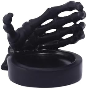 Skeleton Hand Candlestick Holder,Skeleton Candle Holder,Gothic Skeleton Statue,Resin Skull Figurines,Halloween Skeleton Statue for Home