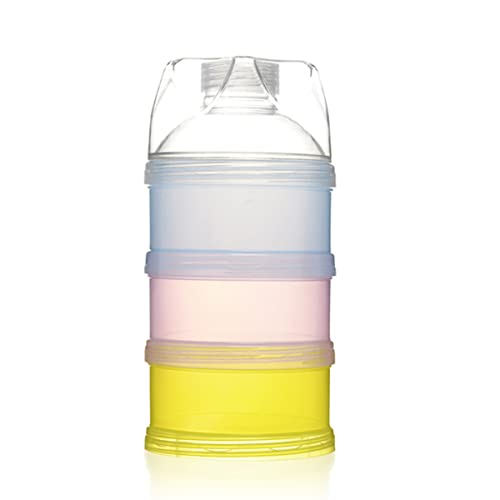 CIMAXIC Dispensador De Leche En Polvo Para Bebé Contenedor Apilable De Dosificador De Almacenamiento De Snacks Colorido y Práctico