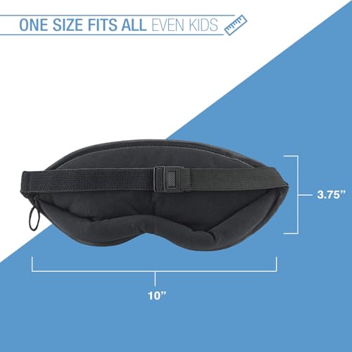 Lewis N. Clark 505BLU Comfort Eye Mask + Sleep Aid To Block Light For Travel, Airplane thumb #1