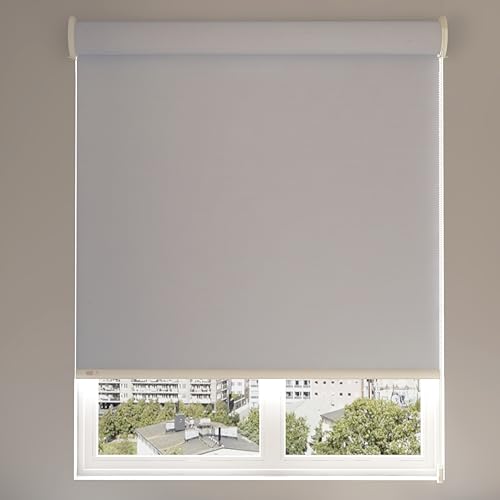 Image of 100% Blackout Roller Blinds for Windows | UV Protection & Thermal Insulated Fabric | Privacy Window Shades for Home & Office | Easy Install