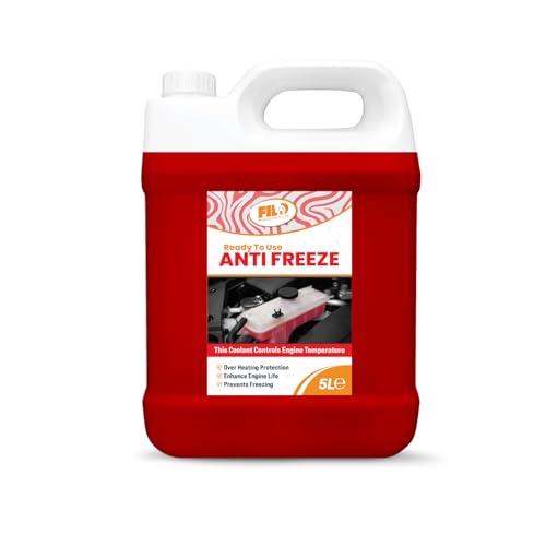 Filo Antifreeze Engine COOLANT 5L LONGLIFE RED COOLANT Anti Freeze All Year, (32765)