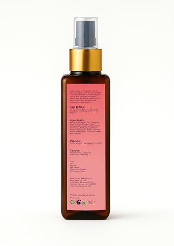 Image of Temple Mist Gulab Air Freshener Spray for Mandir, Pooja Room, Meditation & Home | Natural Rose Room Fragrance Spray | Long Lasting Spiritual Aroma | Odour Eliminator - 100ml