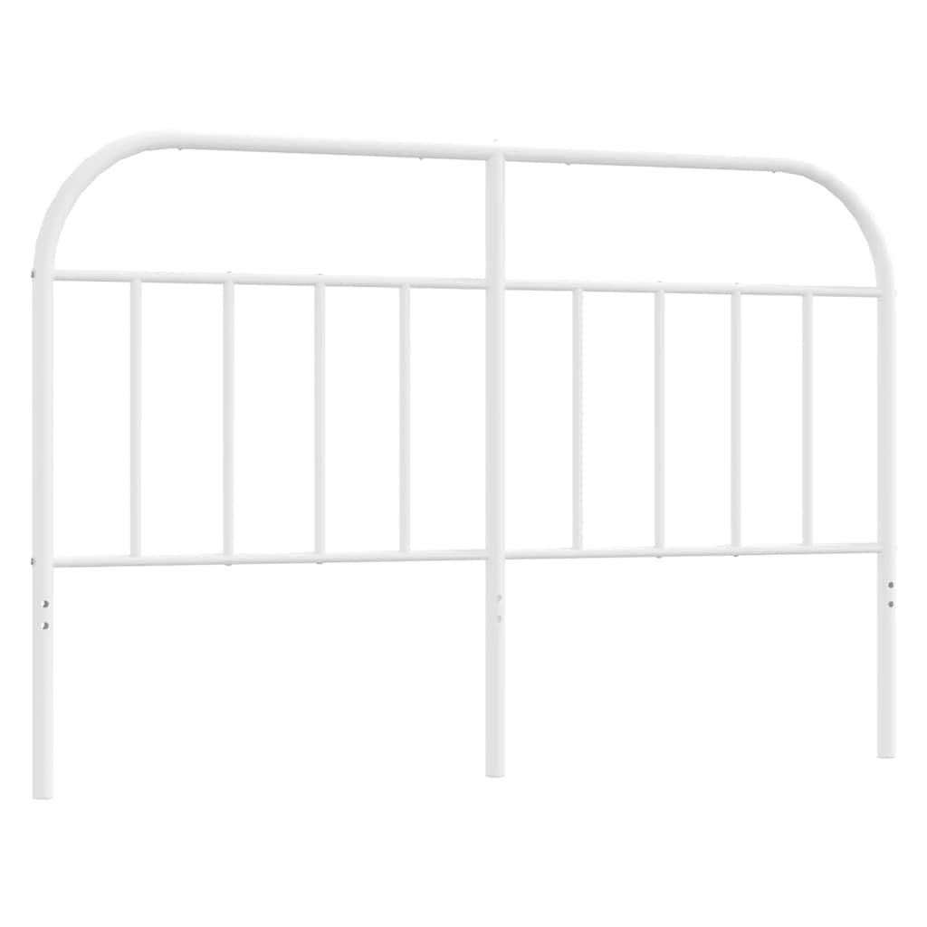 SYDE Cabecero de Repuesto Blanco 150 cm Metal
