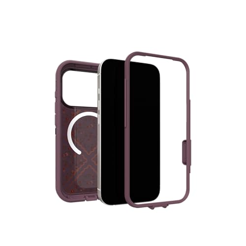 Image of OtterBox iPhone 17 Pro Defender Series Pro XT Clear Case - Dusk Reverie - Purple - Tough, Rugged & Durable iPhone Case, Snaps on MagSafe