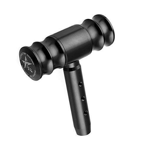 SMKJ Universal Aircraft Joystick Gear Stick Shift Shifter Knob Aluminum Shift Lever Manual Automatic Shifter Knob Car Shift Knob Adapter for Most Transmission Vehicles (Black)