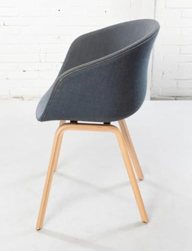 Image of Set of 2 Modern, Designer Chair for Home, Cafe, Hotel & Office (Grey Full Fabric)