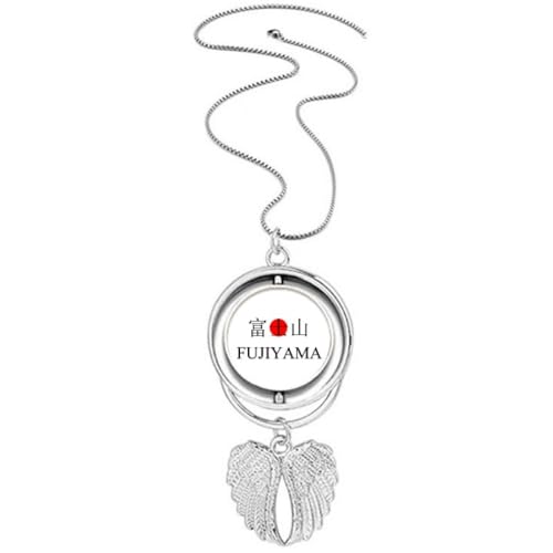 Collier drapeau soleil rouge pendentif ailes d'ange pour homme et femme, bijou mode japonaise