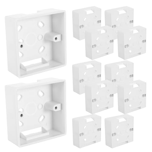Boîtiers de jonction type 86 blancs SHINEOFI pour rénover les prises et interrupteurs de la maison