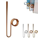 Copper Book Holder Ring, Bookmark Holder for Bookshelf, Handmade Utility Metal Books Page Opener Clip for Reading, Gifts for Readers Book Lovers Women Bookworm, Reading Accessories Supplies(Copper)