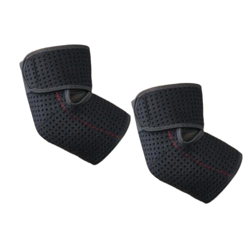BRIGHTFUFU 1Pair Sports Elbow Pads for Men Women Breathable Compression Sleeve Arm Guards for Basketball Gym Weightlifting Outdoor Activities Elbow Supporter for Joint Relief Black