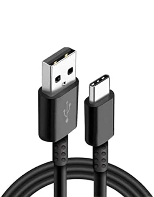 Image of USB Type C 25W Fast Charging Data Cable for Powerbank, Android Auto, Apple CarPlay, Samsung Galaxy S24, S23, S22, S21, S20, iPhone 15, 15 Pro, 15 Pro Max, 15 Plus Black