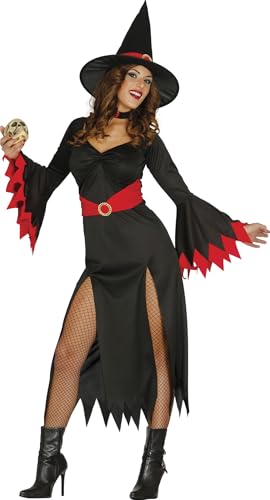 Guirca  Disfraz Adulta Bruja Red Witch T/38 40, Multicolor (84277)