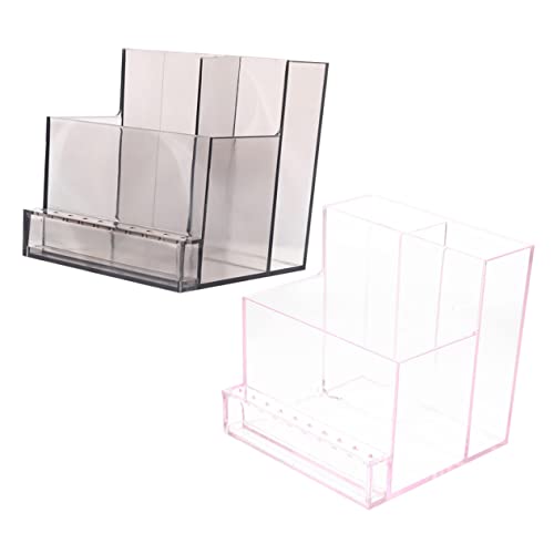 TOGEVAL 2個 ネイルドリルビットホルダー 軽量製 耐久性抜群 研磨ヘッド収納ボックス ネイルサロンや自宅用 マニキュアツール整理に