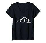 Photo Gallery donna t-shirt borzoi | borzoi heartbeat tee maglietta con collo a v Photo Gallery donna t-shirt borzoi | borzoi heartbeat tee maglietta con collo a v