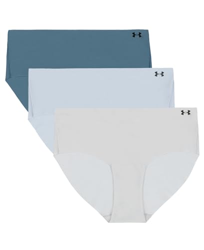 Image of Under Armour Women's 3-pack Pure Stretch No Show Hipster Underwear, All-day Comfort & Ultra-soft Fit