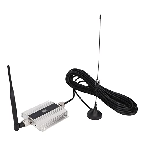 Ripetitore per Telefono Cellulare, Estensore di Segnale per Telefono Cellulare in Argento da 100 V a 240 V in Lega di Alluminio HD Vocale Ad Alta velocità per Ufficio (Spina UE