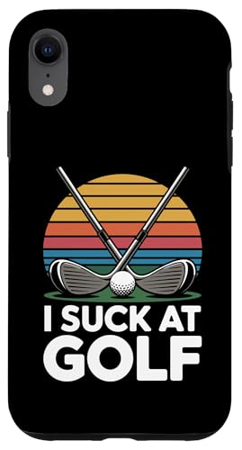 I Suck At Golf Joke ʔSt s Ȓj St X}zP[X iPhone XR p