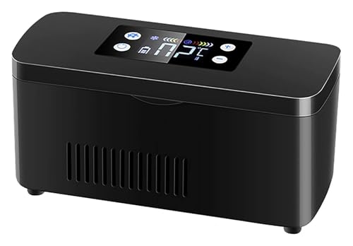 Pink Beryl Caja refrigerpara refrigerrefrigerpara refrigerde insulina 2-8°C Control de temperatura constante USB medicina de carga nevera Mini pantalla LCD (con batería)