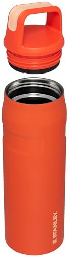 Image of Stanley IceFlow Cap and Carry Water Bottle | Wide Mouth Twist Lid | Lightweight & Leakproof for Travel & Sports | Insulated Stainless Steel | BPA-Free