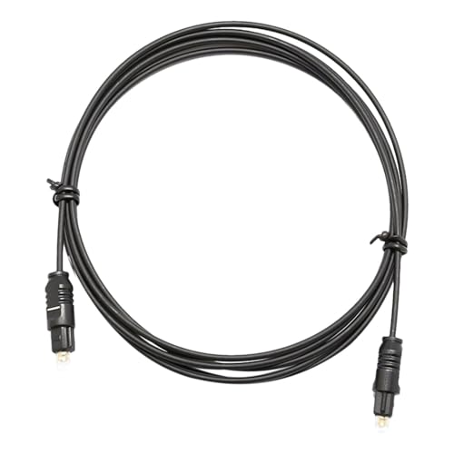 Cable de audio óptico digital - Cable de transmisión de sonido de fibra óptica | Cable de señal de audio reforzado con metal de 1,5 M para cine en casa Barra de sonido Sistema de altavoces de TV